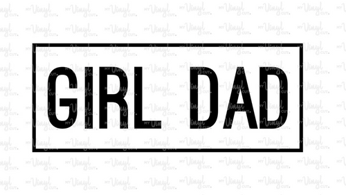 Sticker | 1P | Girl Dad | Clear Waterproof Vinyl Sticker | Permanent | Laminated | Gloss or Matte