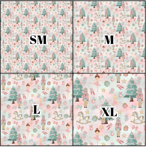 Printed Vinyl & HTV Pink Nutcracker Pattern 12 x 12 inch sheet