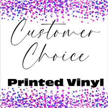 Load image into Gallery viewer, Custom Printed Vinyl Customer Choice Pattern 12 x 12 inch sheet