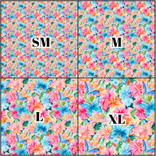 Load image into Gallery viewer, Printed Vinyl HTV &amp; Waterslide Preppy Butterflies A Patterns 12 x 12 inch sheet
