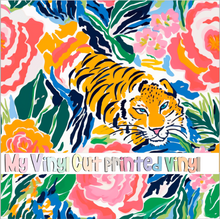 Load image into Gallery viewer, Printed Vinyl &amp; HTV Animal Print Floral T Pattern 12 x 12 inch sheet