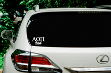 Load image into Gallery viewer, Sorority DAD Vinyl Decal | Car Decal | Laptop Decal | Transfer Decal | Alpha Omicron Pi
