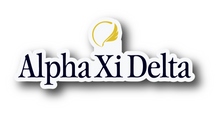 Load image into Gallery viewer, Sticker | Alpha Xi Delta A | Sorority Logo | Waterproof Vinyl Sticker | White | Clear | Permanent | Removable | Window Cling | Glitter | Holographic (Copy)