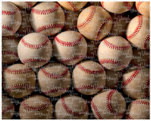 Load image into Gallery viewer, Printed Vinyl &amp; HTV Baseballs Pattern 8 x 12 inch sheet
