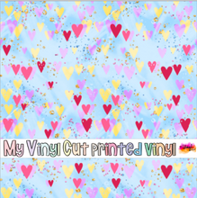Load image into Gallery viewer, Printed Vinyl | Basic Alice F | Permanent Removable Adhesive | Permanent Glitter Adhesive | HTV | Glitter HTV | 12 x 12 inches | ONE Sheet