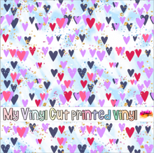 Load image into Gallery viewer, Printed Vinyl | Basic Alice G | Permanent Removable Adhesive | Permanent Glitter Adhesive | HTV | Glitter HTV | 12 x 12 inches | ONE Sheet