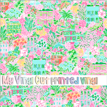 Load image into Gallery viewer, Printed Vinyl &amp; HTV Charming Charleston Pattern 12 x 12 inch sheet