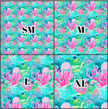 Load image into Gallery viewer, Printed Vinyl &amp; HTV Coral Reef C Pattern 12 x 12 inch sheet