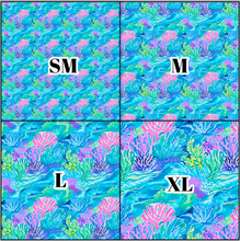 Load image into Gallery viewer, Printed Vinyl &amp; HTV Coral Reef D Pattern 12 x 12 inch sheet