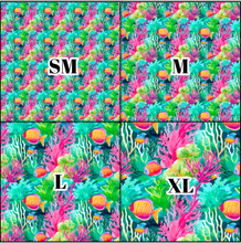 Load image into Gallery viewer, Printed Vinyl &amp; HTV Coral Reef E Pattern 12 x 12 inch sheet