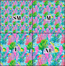 Load image into Gallery viewer, Printed Vinyl &amp; HTV Coral Reef F Pattern 12 x 12 inch sheet