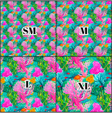 Load image into Gallery viewer, Printed Vinyl &amp; HTV Coral Reef G Pattern 12 x 12 inch sheet