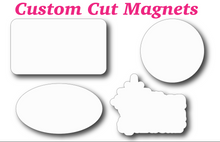 Load image into Gallery viewer, Custom Printed and Cut Refrigerator Magnet 4 1/2 x 2 inches Pack of 20