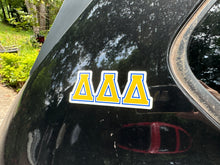 Load image into Gallery viewer, Delta Delta Delta Greek Letters Sorority Refrigerator Magnet 5 x 2 inches