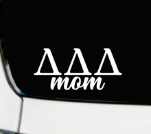 Load image into Gallery viewer, DDD | Tri Delta MOM | Vinyl Decal | Car Decal | Laptop Decal | Transfer Decal |