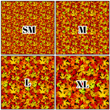 Load image into Gallery viewer, Printed Vinyl | D Fall Maple Leaves | Permanent Removable Adhesive | Permanent Glitter Adhesive | HTV | Glitter HTV | 12 x 12 inches | ONE Sheet