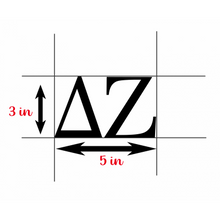 Load image into Gallery viewer, DZ | Delta Zeta | Vinyl Decal | Car Decal | Laptop Decal | Transfer Decal |