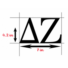 Load image into Gallery viewer, DZ | Delta Zeta | Vinyl Decal | Car Decal | Laptop Decal | Transfer Decal |