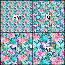Load image into Gallery viewer, Printed Vinyl HTV &amp; Waterslide Preppy Butterflies E Patterns 12 x 12 inch sheet