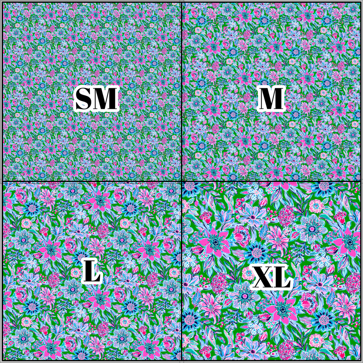 Printed Vinyl & HTV Flower Bomb A Pattern 12 x 12 inch sheet – MY VINYL CUT