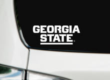 Load image into Gallery viewer, Georgia State University Stacked | Vinyl Decal | Car Decal | Laptop Decal | Transfer Decal | White