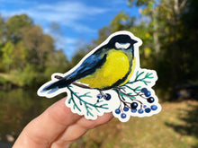 Load image into Gallery viewer, Sticker | 38D | Goldfinch | Waterproof Vinyl Sticker | White | Clear | Permanent | Removable | Window Cling | Glitter | Holographic