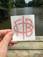Load image into Gallery viewer, Sticker | GPB_A | Gamma Phi Beta Logo | Waterproof Vinyl Sticker | White | Clear | Permanent | Removable | Window Cling | Glitter | Holographic