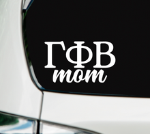 Load image into Gallery viewer, GPhi | Gamma Phi Beta Mom | Greek Letters | Vinyl Decal | Car Decal | Laptop Decal | Transfer Decal
