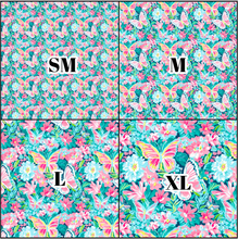 Load image into Gallery viewer, Printed Vinyl HTV &amp; Waterslide Preppy Butterflies H Patterns 12 x 12 inch sheet