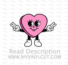 Load image into Gallery viewer, Sticker | 60E | Pink Heart | Waterproof Vinyl Sticker | White | Clear | Permanent | Removable | Window Cling | Glitter | Holographic
