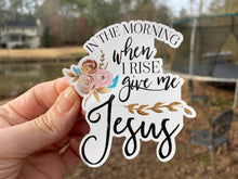 Load image into Gallery viewer, Sticker | 36D | Give Me Jesus | Waterproof Vinyl Sticker | White | Clear | Permanent | Removable | Window Cling | Glitter | Holographic