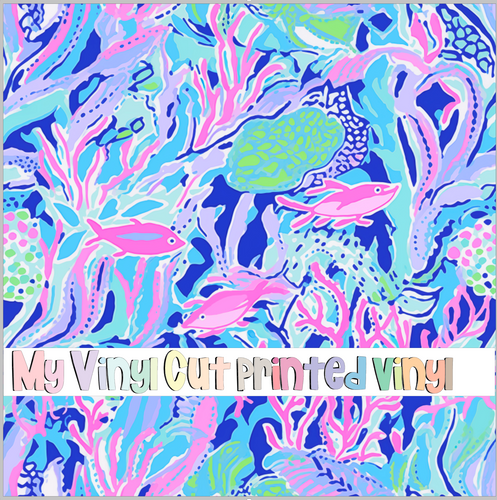 Printed Vinyl & HTV K80-26 Pattern 12 x 12 inch sheet