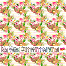 Load image into Gallery viewer, Printed Vinyl | Aloha F | Permanent Removable Adhesive | Permanent Glitter Adhesive | HTV | Glitter HTV | 12 x 12 inches | ONE Sheet