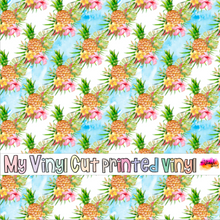 Load image into Gallery viewer, Printed Vinyl | Aloha I | Permanent Removable Adhesive | Permanent Glitter Adhesive | HTV | Glitter HTV | 12 x 12 inches | ONE Sheet
