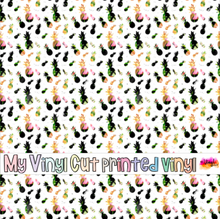 Load image into Gallery viewer, Printed Vinyl | Aloha J | Permanent Removable Adhesive | Permanent Glitter Adhesive | HTV | Glitter HTV | 12 x 12 inches | ONE Sheet