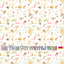 Load image into Gallery viewer, Printed Vinyl | Aloha M | Permanent Removable Adhesive | Permanent Glitter Adhesive | HTV | Glitter HTV | 12 x 12 inches | ONE Sheet