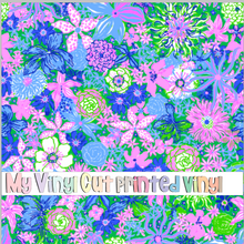 Load image into Gallery viewer, Printed Vinyl &amp; HTV Once Upon a Flower Pattern 12 x 12 inch sheet