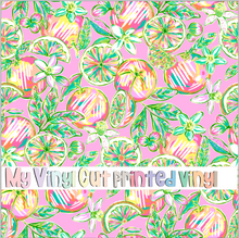 Load image into Gallery viewer, Printed Vinyl &amp; HTV Orangita Pink Pattern 12 x 12 inch sheet
