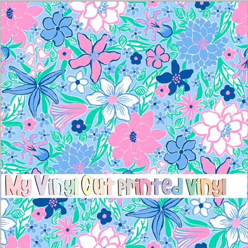 Printed Vinyl & HTV Penelope Pattern 12 x 12 inch sheet