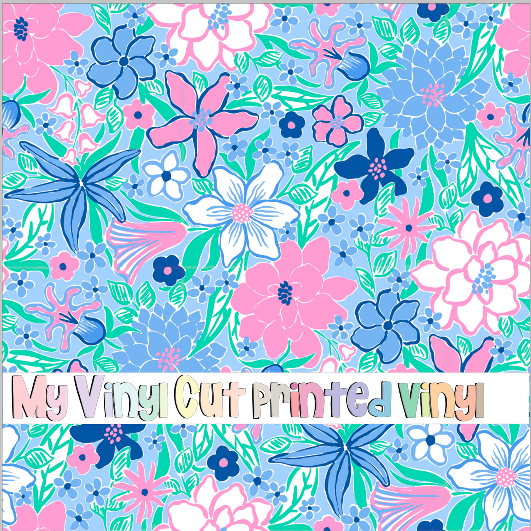 Printed Vinyl & HTV Penelope Pattern 12 x 12 inch sheet