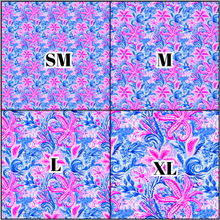 Load image into Gallery viewer, Printed Vinyl &amp; HTV Preppy Coral F Pattern 12 x 12 inch sheet