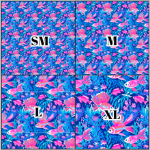 Load image into Gallery viewer, Printed Vinyl &amp; HTV Preppy Fish B Pattern 12 x 12 inch sheet