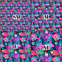Load image into Gallery viewer, Printed Vinyl &amp; HTV Preppy Fish E Pattern 12 x 12 inch sheet
