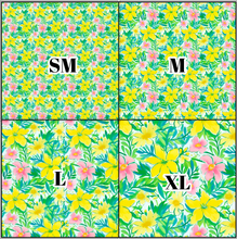Load image into Gallery viewer, Printed Vinyl &amp; HTV Preppy Floral H Pattern 12 x 12 inch sheet