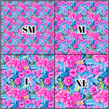 Load image into Gallery viewer, Printed Vinyl &amp; HTV Preppy Florals E Pattern 12 x 12 inch sheet