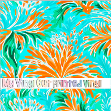 Load image into Gallery viewer, Printed Vinyl &amp; HTV Preppy Florals I Pattern 12 x 12 inch sheet