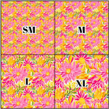 Load image into Gallery viewer, Printed Vinyl &amp; HTV Preppy Florals N Pattern 12 x 12 inch sheet