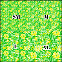 Load image into Gallery viewer, Printed Vinyl &amp; HTV Preppy Florals P Pattern 12 x 12 inch sheet