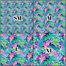 Load image into Gallery viewer, Printed Vinyl &amp; HTV Preppy Fronds L Pattern 12 x 12 inch sheet