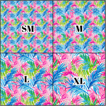 Load image into Gallery viewer, Printed Vinyl &amp; HTV Preppy Fronds M Pattern 12 x 12 inch sheet